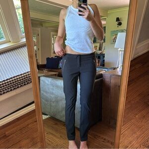 Athleta tall pants with side zippered legs.